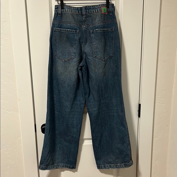 Empyre Blue Wide Leg Jeans - Picture 2 of 10